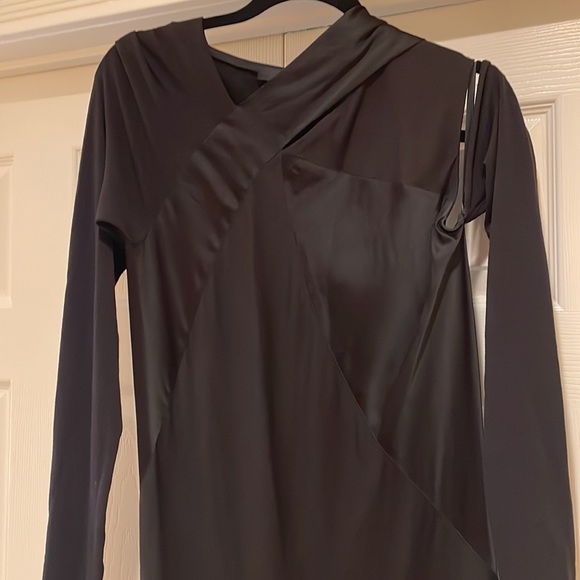 DONNA KARAN NEW YORK BLACK LABEL BLACK dress size 10 - Picture 3 of 10